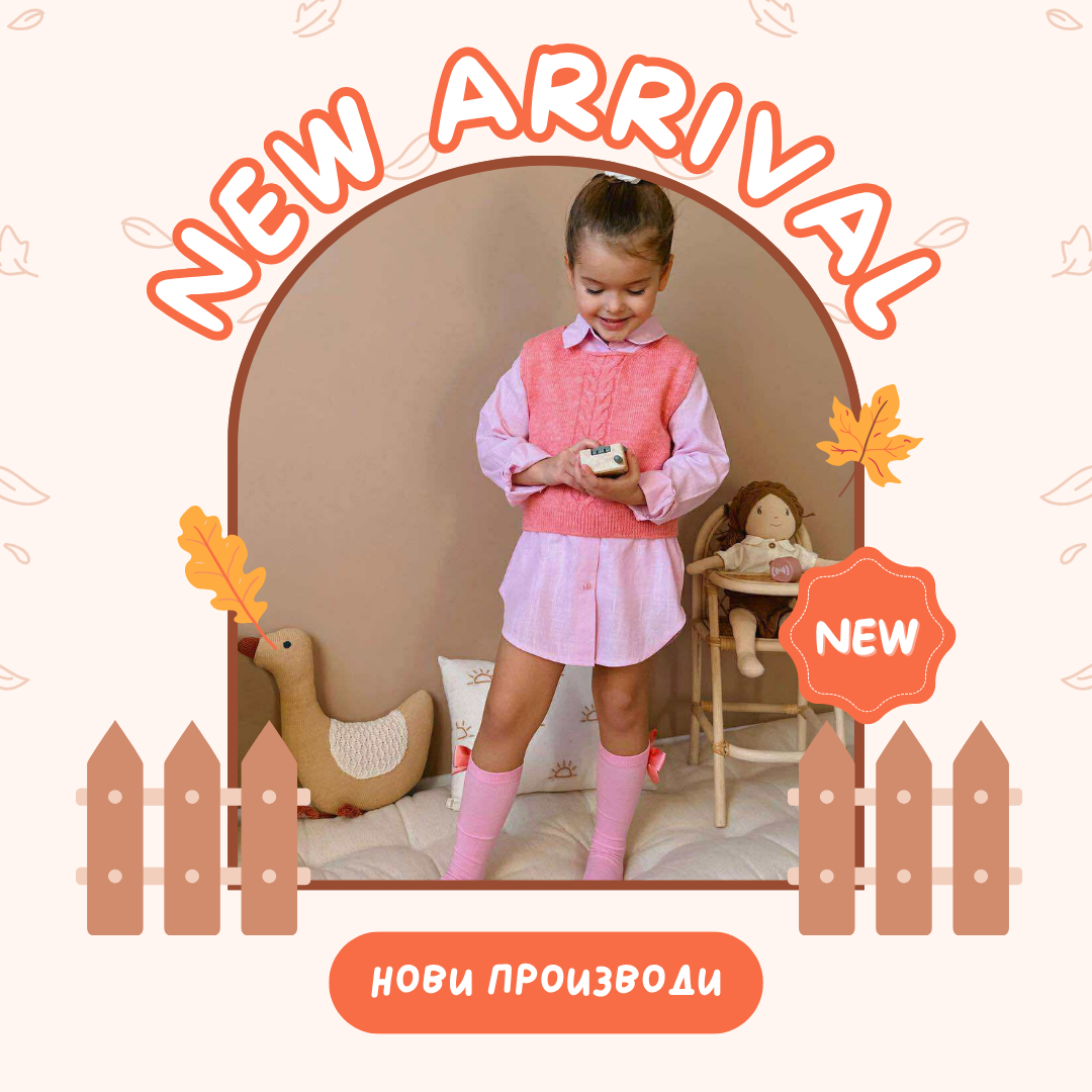 Orange Sale Autumn Kids Clothing New Arrival Instagram Post